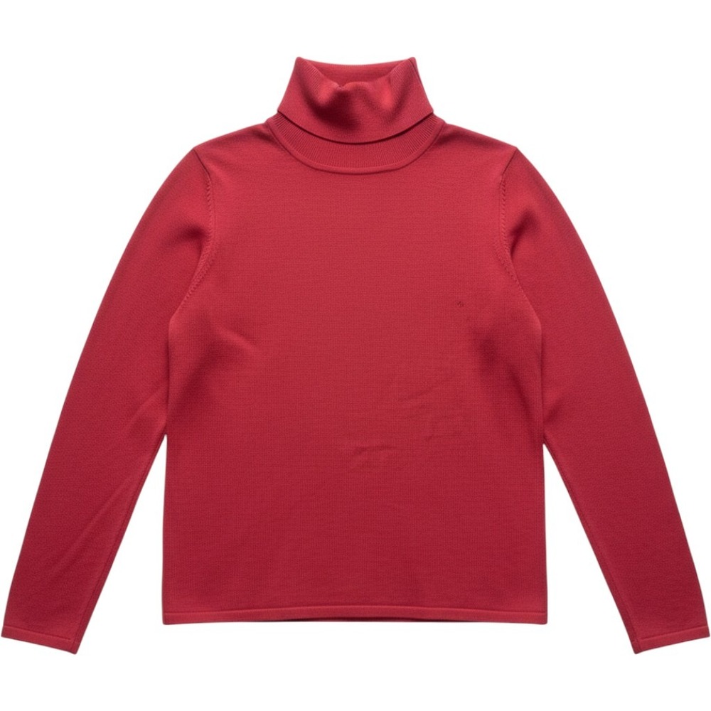 Pendleton Womens Silk Blend Turtleneck Sweater Coral Pink Size S Quiet Luxe